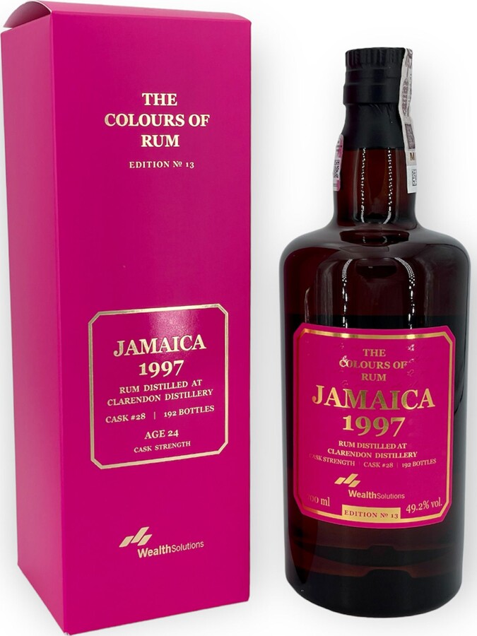 The Colours of Rum 1997 Batch No.3 Clarendon Jamaica Edition no.13 24yo 49.2% 700ml