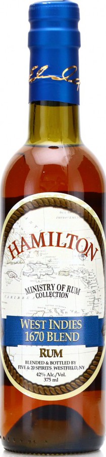 Hamilton West Indies 1670 Blend US Import 42% 375ml