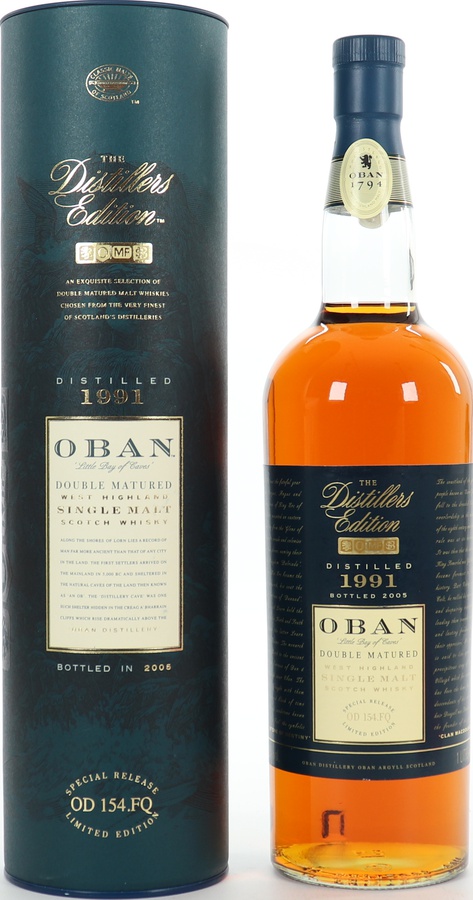 Oban 1991 The Distillers Edition Double Matured in Montilla Fino Sherry Wood 43% 1000ml