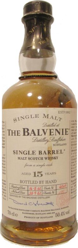 Balvenie 15yo Single Barrel ex-Bourbon 50.4% 700ml