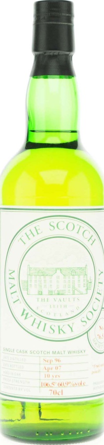 Mortlach 1996 SMWS 76.51 Fruit and chewed pencils Refill Barrel 76.51 60.9% 700ml
