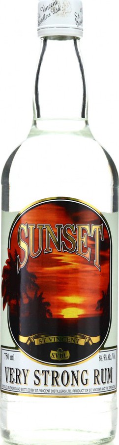 Sunset Very Strong Rum St. Vincent US Import 84.5% 750ml