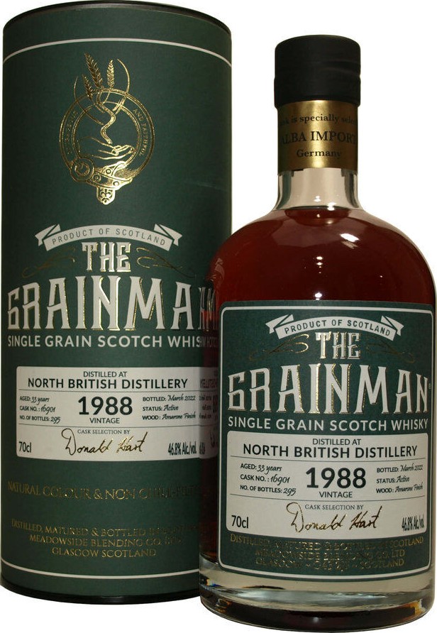North British 1988 MBI The Grainman Amarone Finish 46.8% 700ml