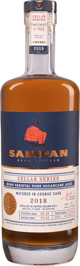 Sampan 2018 Cellar Series Cognac Cask 3yo 47.1% 700ml