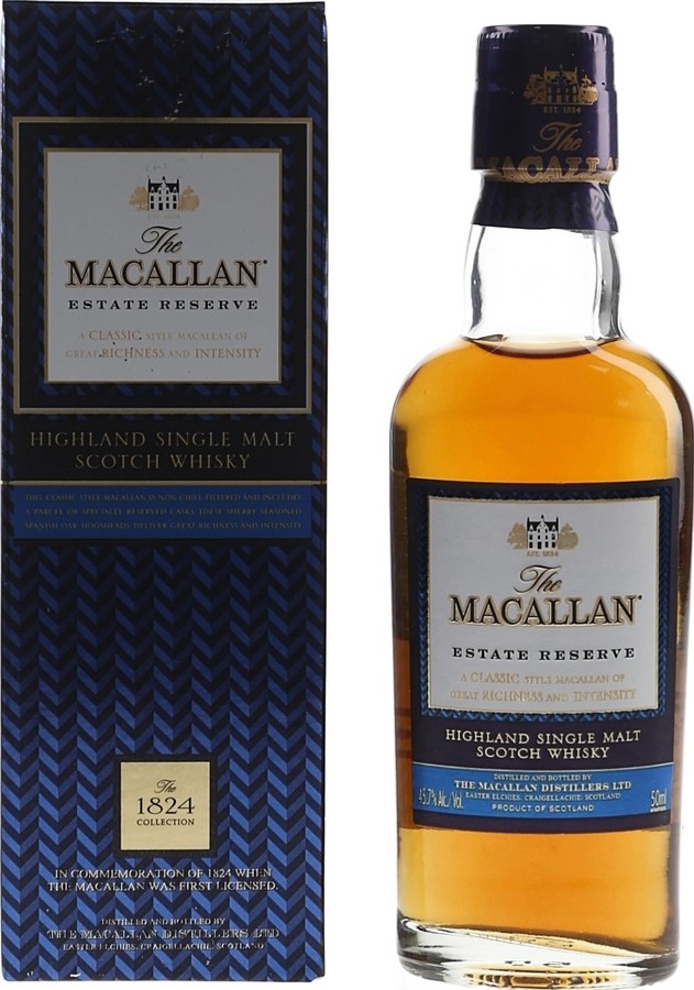 Macallan Estate Reserve The 1824 Collection Sherry Seasoned Hogsheads 45.7% 50ml