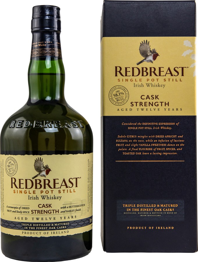 Redbreast 12yo Cask Strength Bourbon & Sherry 58.1% 700ml