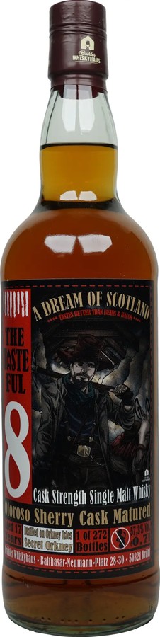 Secret Orkney 17yo BW A Dream of Scotland The Tasteful 8 Oloroso Sherry 57.3% 700ml