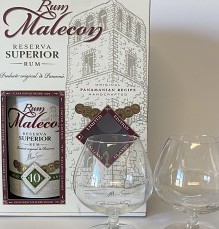 Malecon Reserva Superior Giftbox with Glasses 10yo 40% 700ml