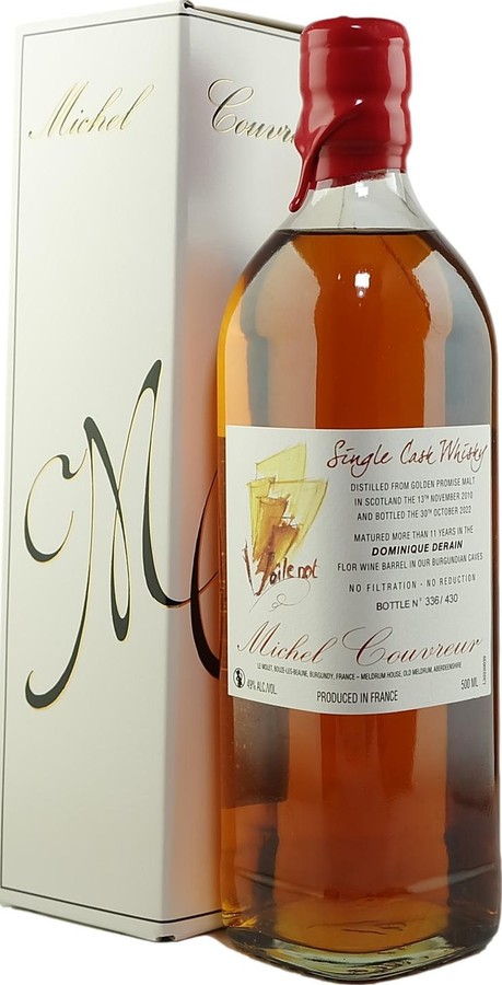 Michel Couvreur 2010 MCo Single Cask Whisky Dominique Derain Flor Wine Barrel 49% 500ml