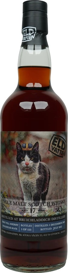 Bruichladdich 2004 SE Cat Label Serie 1st Fill Sherry 58.1% 700ml
