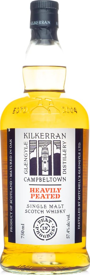 Kilkerran Heavily Peated Peat in Progress Batch 6 Bourbon Sherry 75% 750ml
