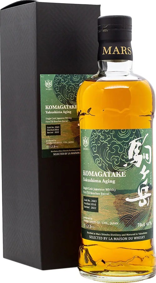 Mars 2016 Komagatake Yakushima Aging 1st Fill Bourbon LMDW 61% 700ml