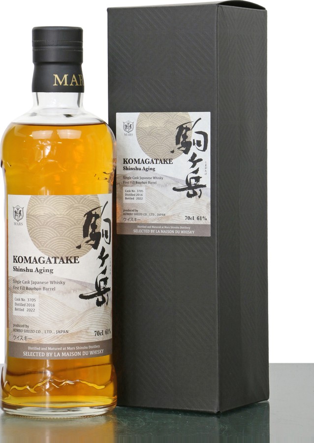 Mars 2016 Komagatake Shinshu Aging 1st-Fill Bourbon LMDW 61% 700ml
