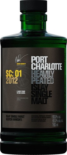 Port Charlotte 2012 SC: 01 Cask Exploration Series Ex-Bourbon & Sherry Butts + Sauternes Finish 55.2% 750ml