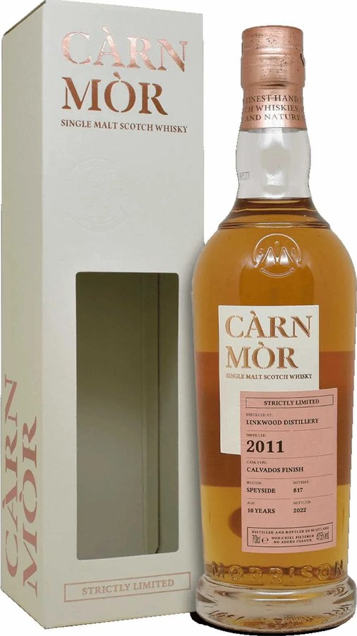 Linkwood 2011 MSWD Carn Mor Strictly Limited Calvados Cask Finish 47.5% 700ml