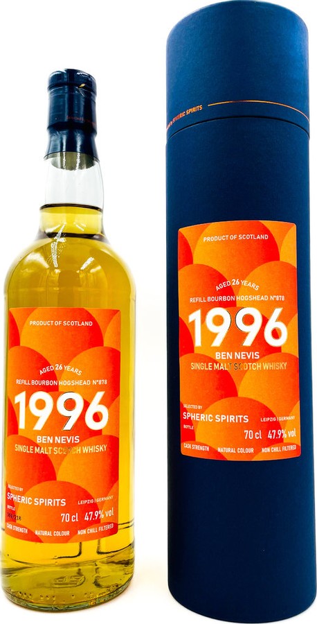 Ben Nevis 1996 SpSp Refill Bourbon Hogshead 47.9% 700ml