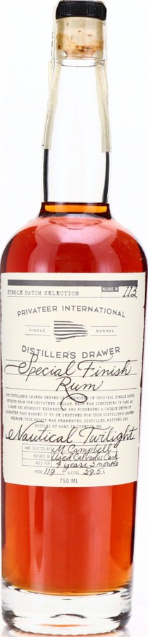 Privateer Distiller's Drawer #113 Special Finish Nautical Twilight 4yo 59.5% 750ml