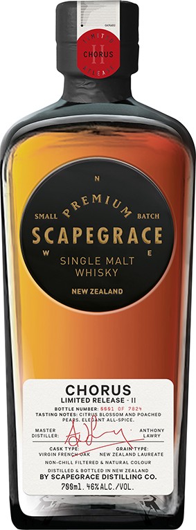 Scapegrace Chorus Limited Release II Virgin French Oak 46% 700ml