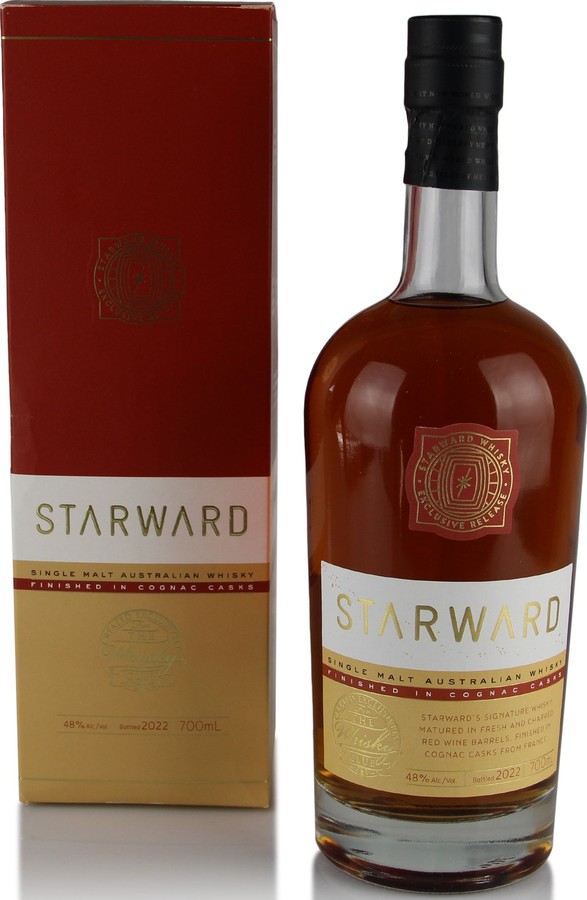 Starward Cognac Release Red Wine Limousin Oak French Cognac finish The Whisky Club Australia 48% 700ml