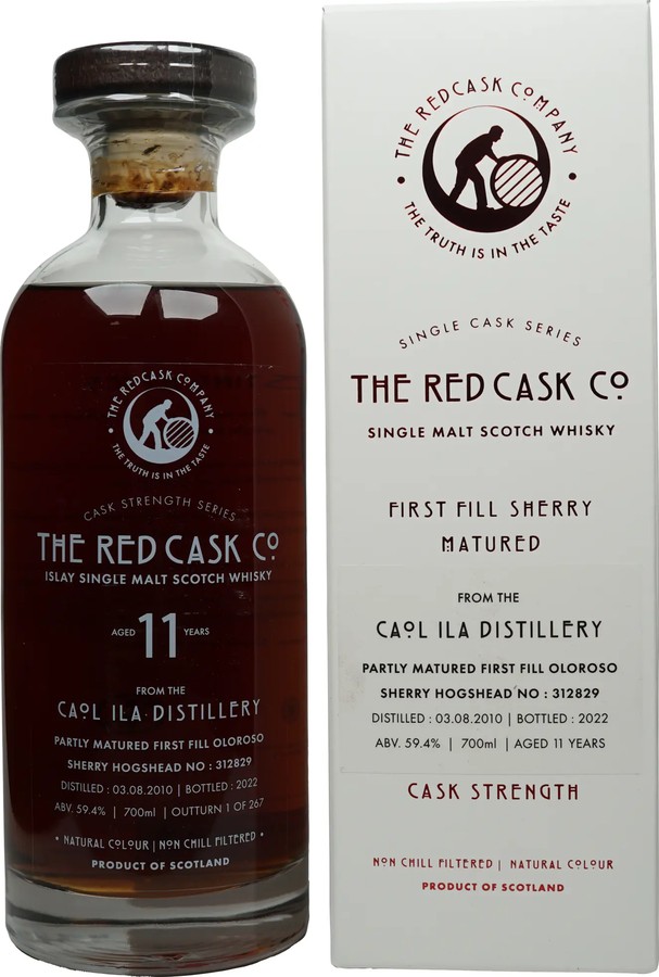 Caol Ila 2010 GWhL The Red Cask Co 1st Fill Sherry Finish 59.4% 700ml