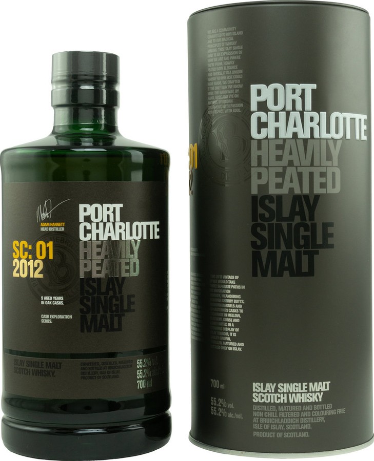 Port Charlotte 2012 SC: 01 Ex-Bourbon & Sherry Butts + Sauternes Finish 55.2% 700ml