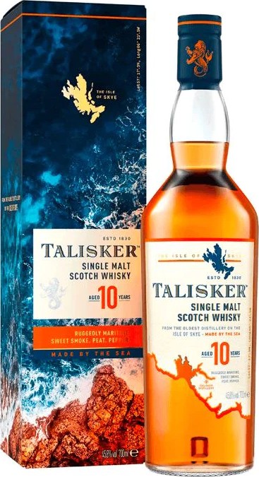 Talisker 10yo From the Oldest Distillery on the Isle of Skye 45.8% 750ml