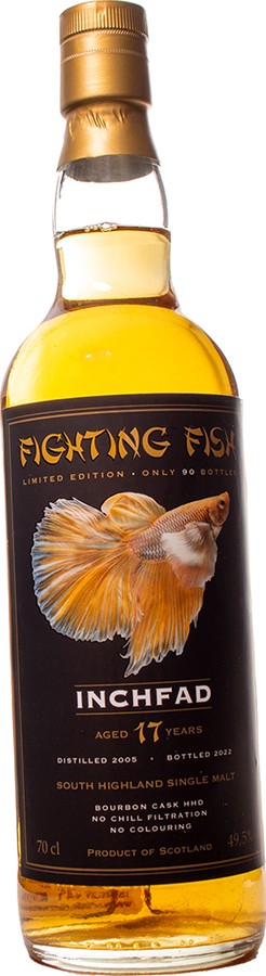 Inchfad 2005 JW Fighting Fish Bourbon HHD Monnier Trading AG 49.5% 700ml