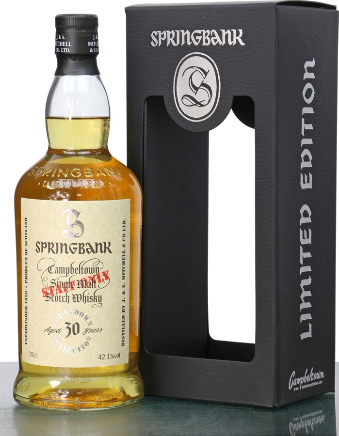 Springbank 30yo Countdown Collection Staff Only 42.1% 700ml