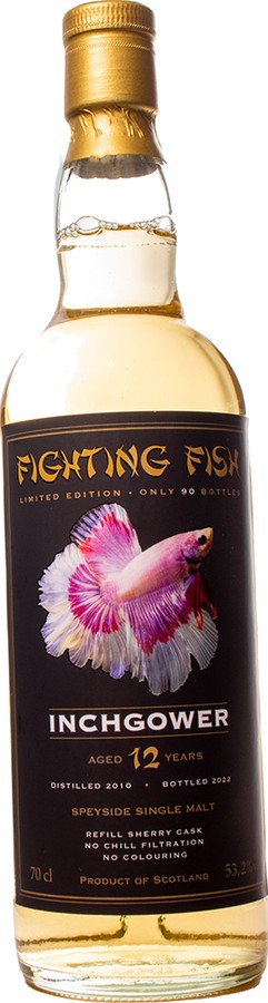Inchgower 2010 JW Fighting Fish Refill Sherry Monnier Trading 53.2% 700ml