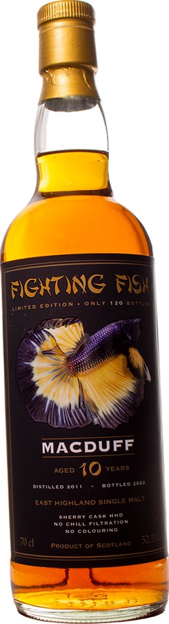 Macduff 2011 JW Fighting Fish Sherry Hogshead Monnier Trading 52.5% 700ml