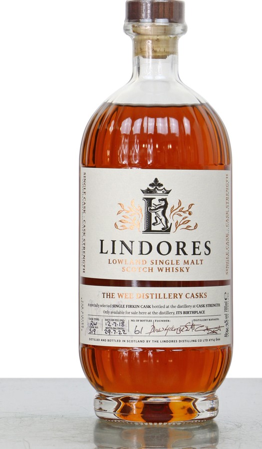 Lindores Abbey 2018 The Wee Distillery Casks Firkin 61.2% 700ml