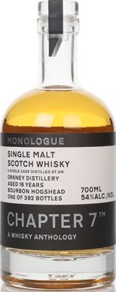 Orkney 2006 Ch7 A Whisky Anthology Monologue Bourbon Hogshead 54% 700ml