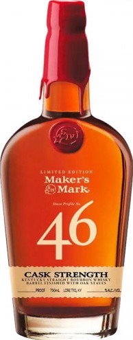 Maker's Mark 46 Cask Strength Limited Edition Charred New Am. White Oak & French Oak Staves 55.15% 750ml