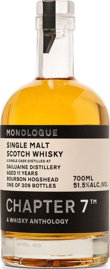 Dailuaine 2011 Ch7 Monologue Bourbon Hogshead 51.5% 700ml