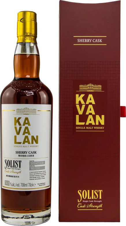 Kavalan Solist Sherry Cask Sherry 54.8% 700ml