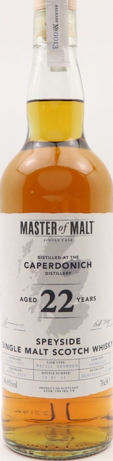 Caperdonich 1995 MoM Refill Bourbon 48.6% 700ml