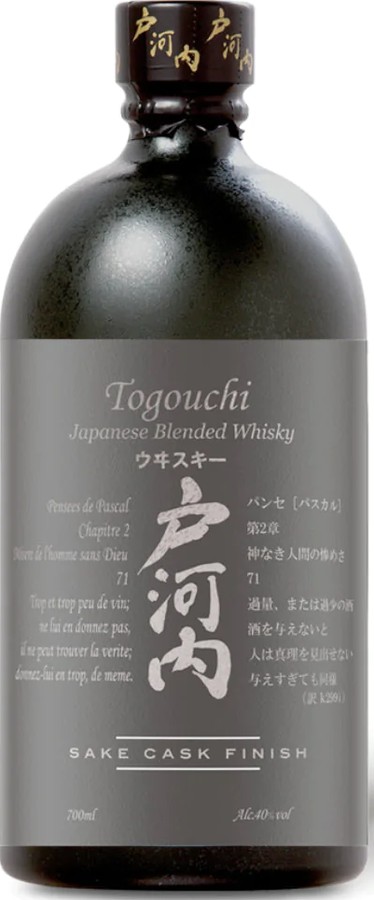 Togouchi Japanese Blended Whisky Sake Cask Finish Sake Cask Finish 40% 350ml
