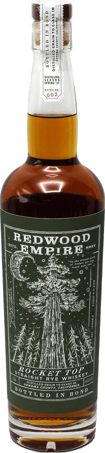 Redwood Empire 5yo Rocket Top Straight Rye Whisky Charred New American Oak 50% 750ml