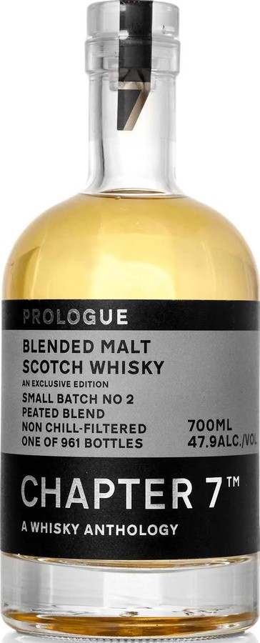 Blended Malt Scotch Whisky Small Batch No 2 Ch7 Prologue 47.9% 700ml