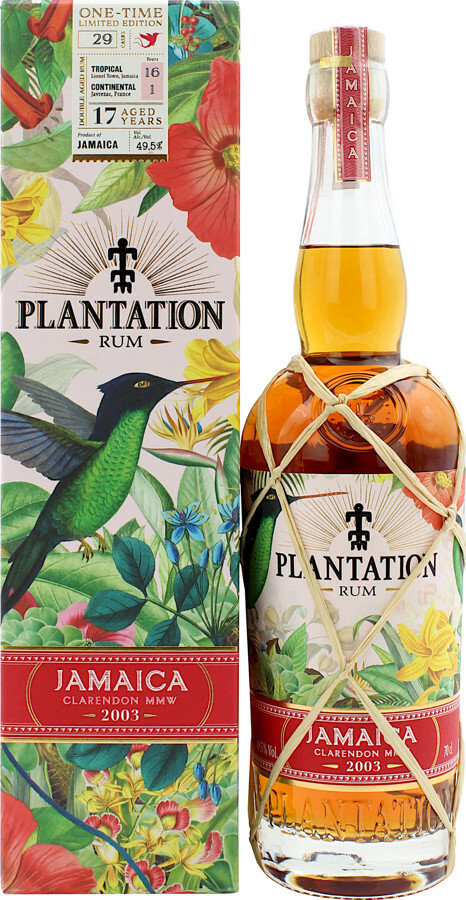 Plantation 2003 MMW Jamaica 17yo 49.5% 750ml
