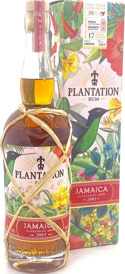 Plantation 2003 MMW Jamaica 17yo 49.5% 750ml