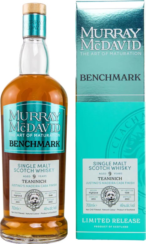 Teaninich 2012 MM Benchmark Limited Release Justino's Madeira Cask Finish 46% 700ml
