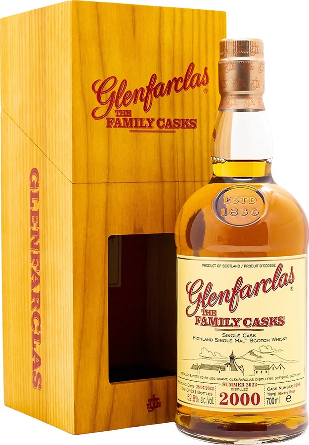 Glenfarclas 2000 The Family Casks Release S22 Sherry Butt 52.8% 700ml