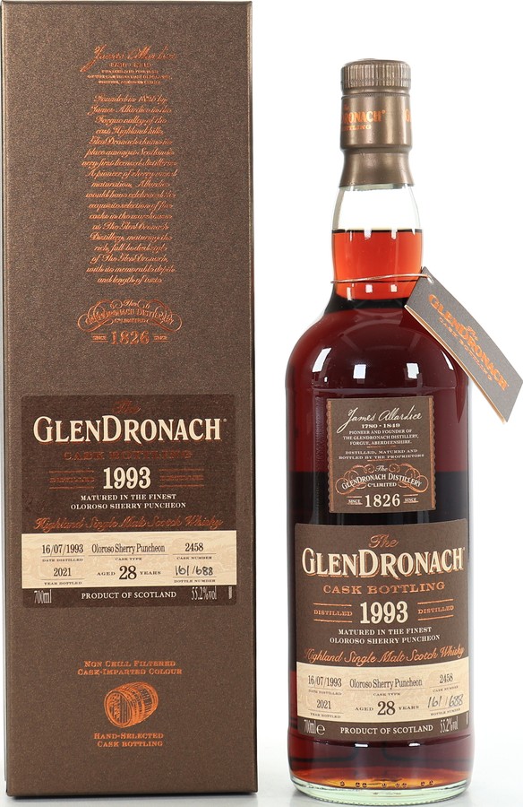 Glendronach 1993 Cask Bottling Oloroso Puncheon The Netherlands 51.9% 700ml