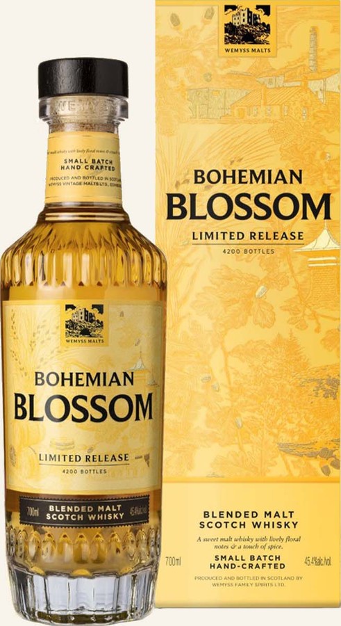 Bohemian Blossom Limited Release Blended Malt Scotch Whisky 45.4% 700ml