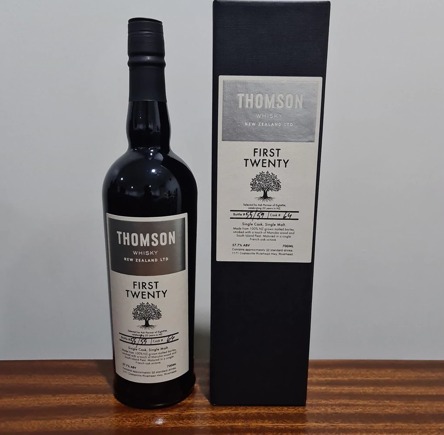 Thomson First Twenty South Island Peat & Manuka Smoked Whisky 57.7% 700ml