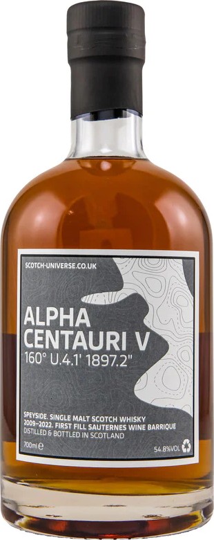 Scotch Universe Alpha Centauri V 160 U.4.1 1897.2 1st Fill Sauternes Wine Barrique 54.8% 700ml