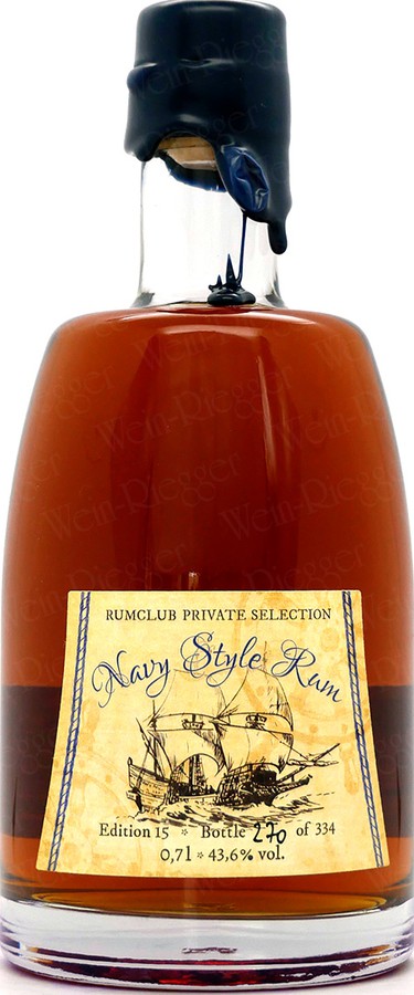 Rumclub Private Selection ed 15 Navy Style Rum 43.6% 700ml