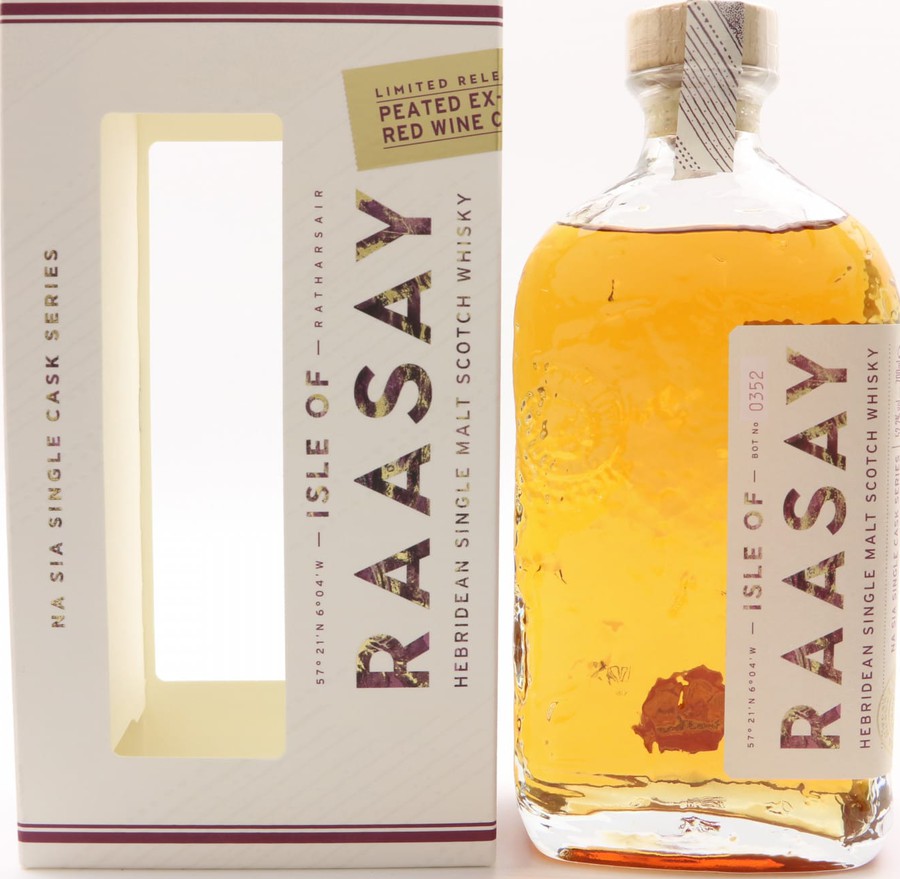 Raasay 2018 Na Sia Single Cask Series Peated ex-Bordeaux Red Wine Cask 52.2% 700ml