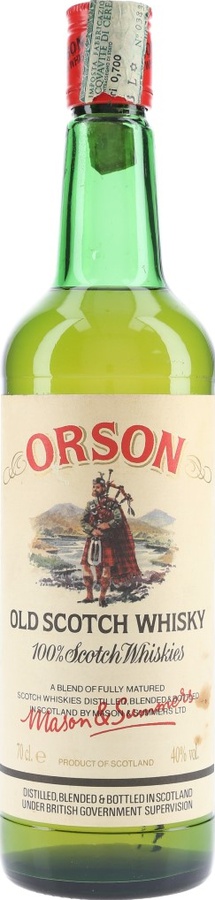 Orson Old Scotch Whisky 100% Scotch Whiskies C.R.A.I. Milano Italy 40% 700ml